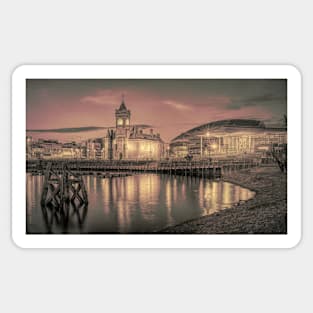 Cardiff Bay Dusk#5 Sticker